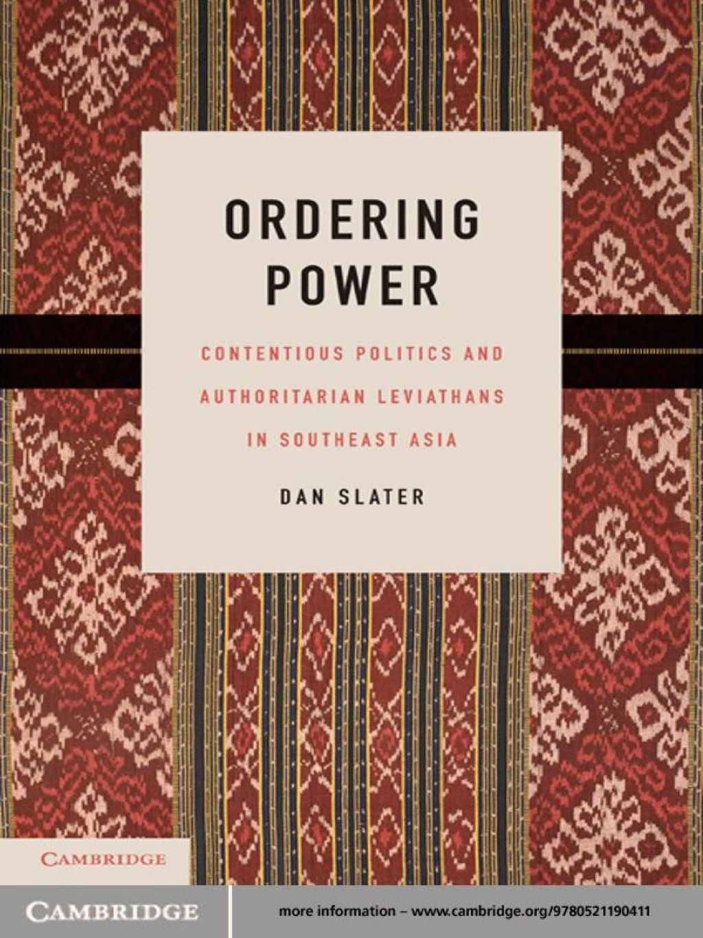 Ordering Power Contentious Politics and Authoritarian Leviathans in Southeast Asia 1st Edition â€“ PDF/EPUB Version Downloadable