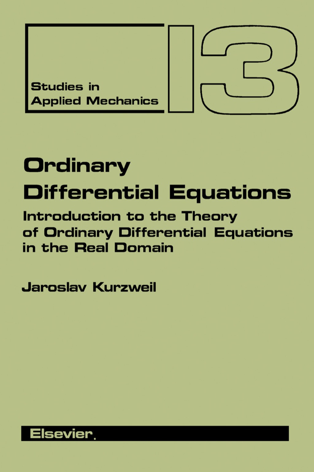 Ordinary Differential Equations Introduction to the Theory of Ordinary Differential Equations in the Real Domain  â€“ PDF/EPUB Version Downloadable