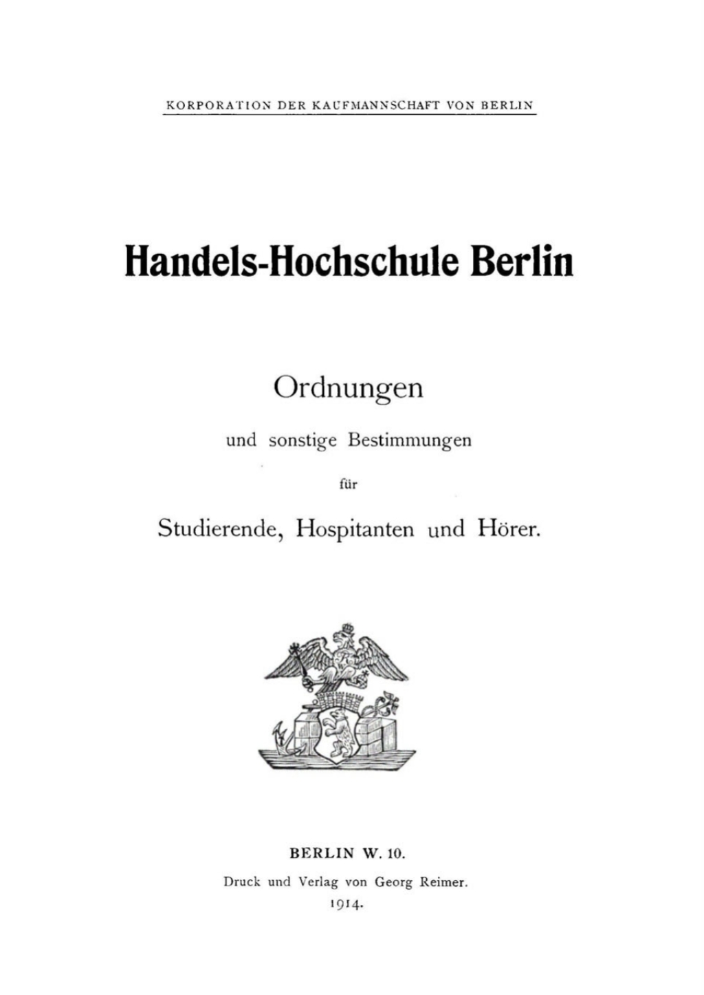 Ordnungen und sonstige Bestimmungen fÃ¼r Studierende, Hospitanten und HÃ¶rer 1st Edition â€“ PDF/EPUB Version Downloadable