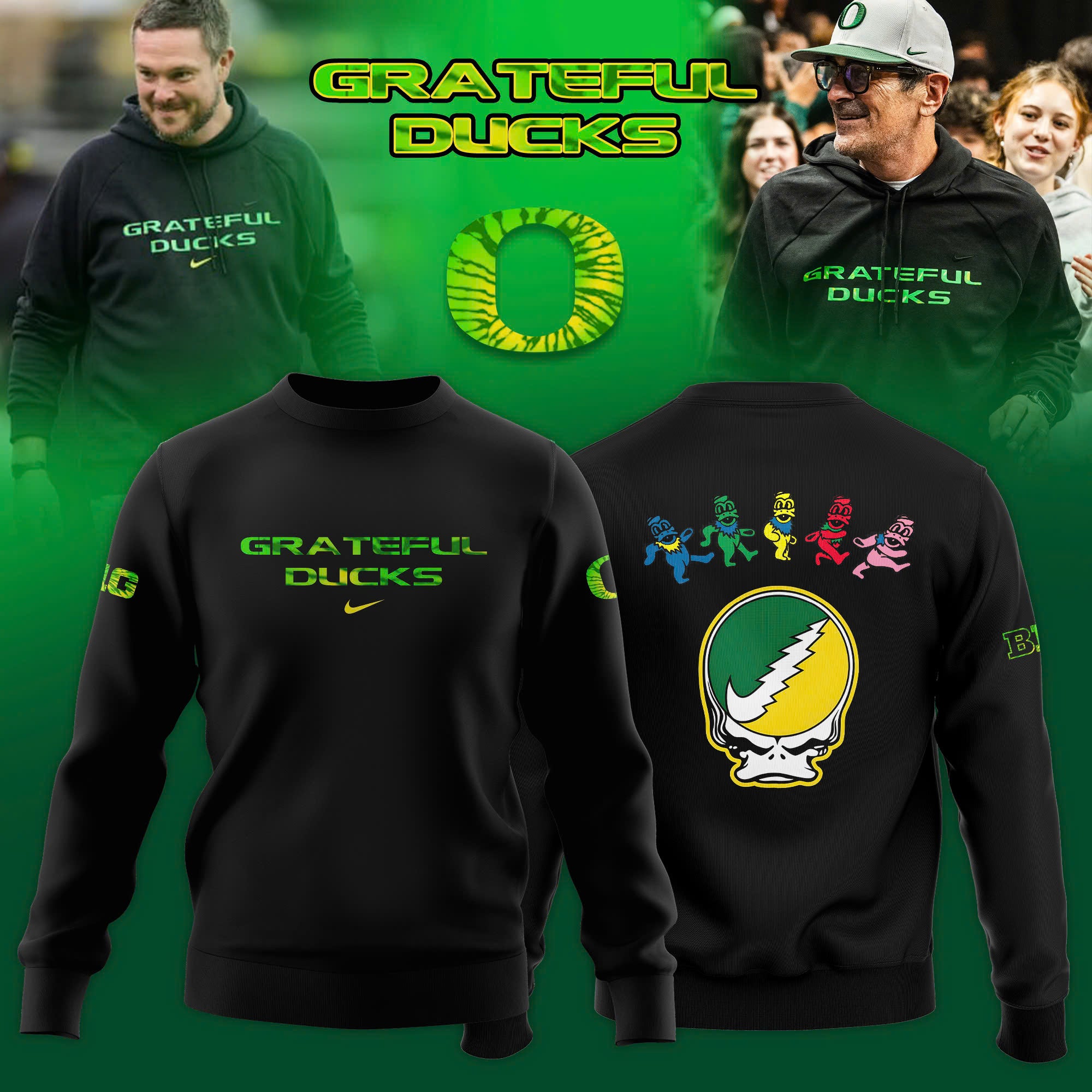 Oregon Ducks x Grateful Dead Special Edition Sweater