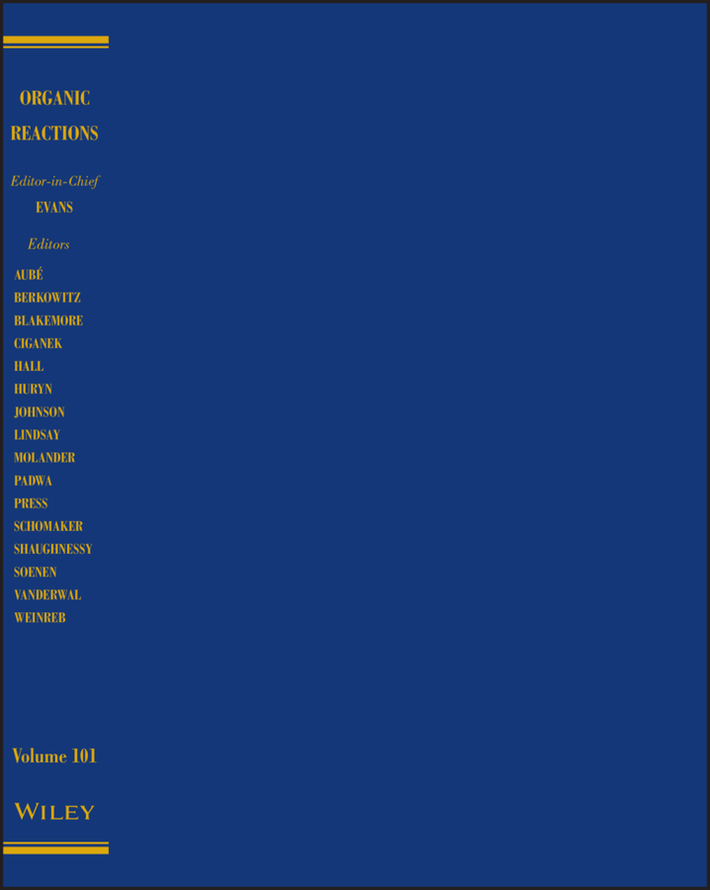 Organic Reactions, Volume 101 1st Edition â€“ PDF/EPUB Version Downloadable