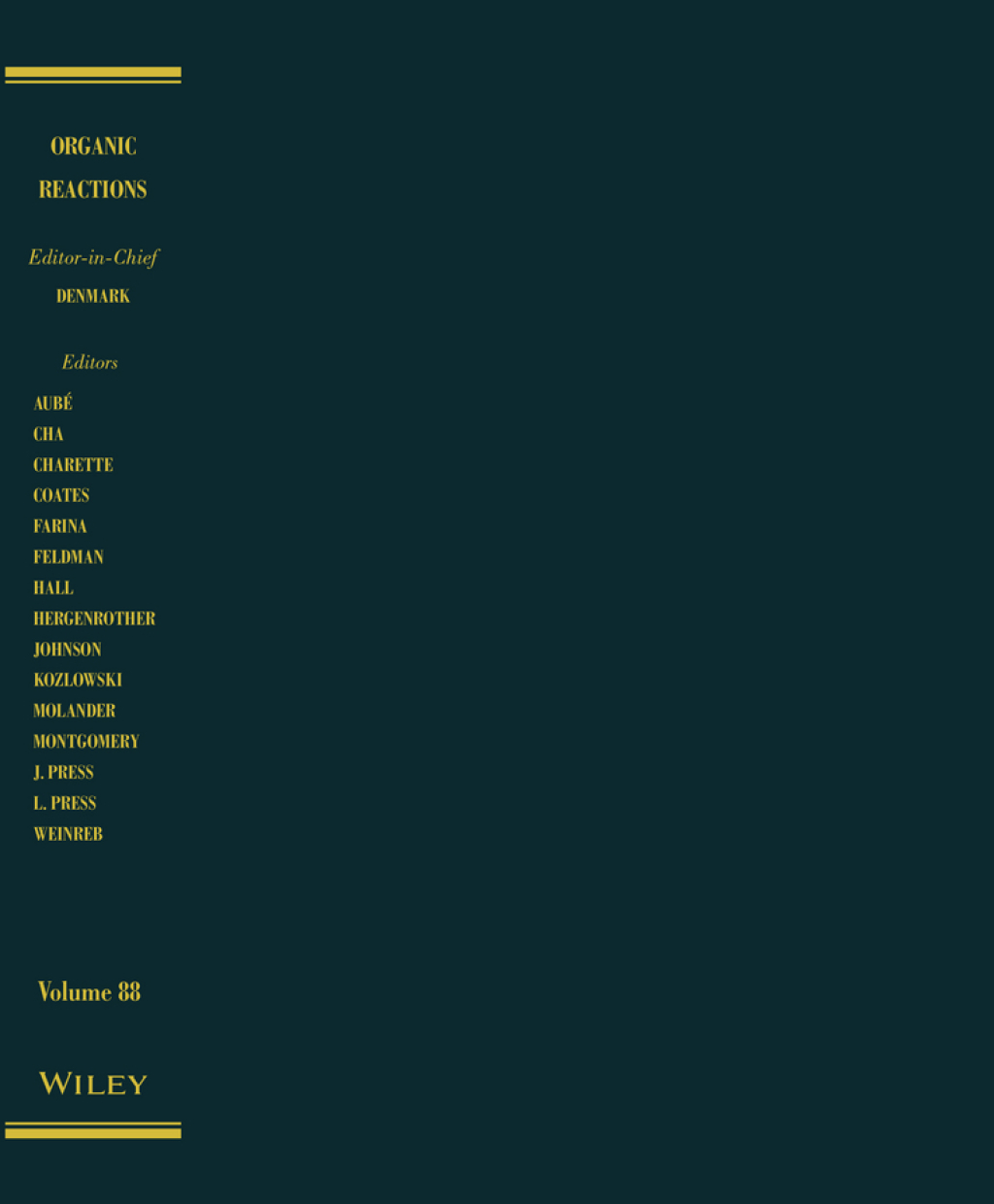 Organic Reactions, Volume 88 1st Edition â€“ PDF/EPUB Version Downloadable