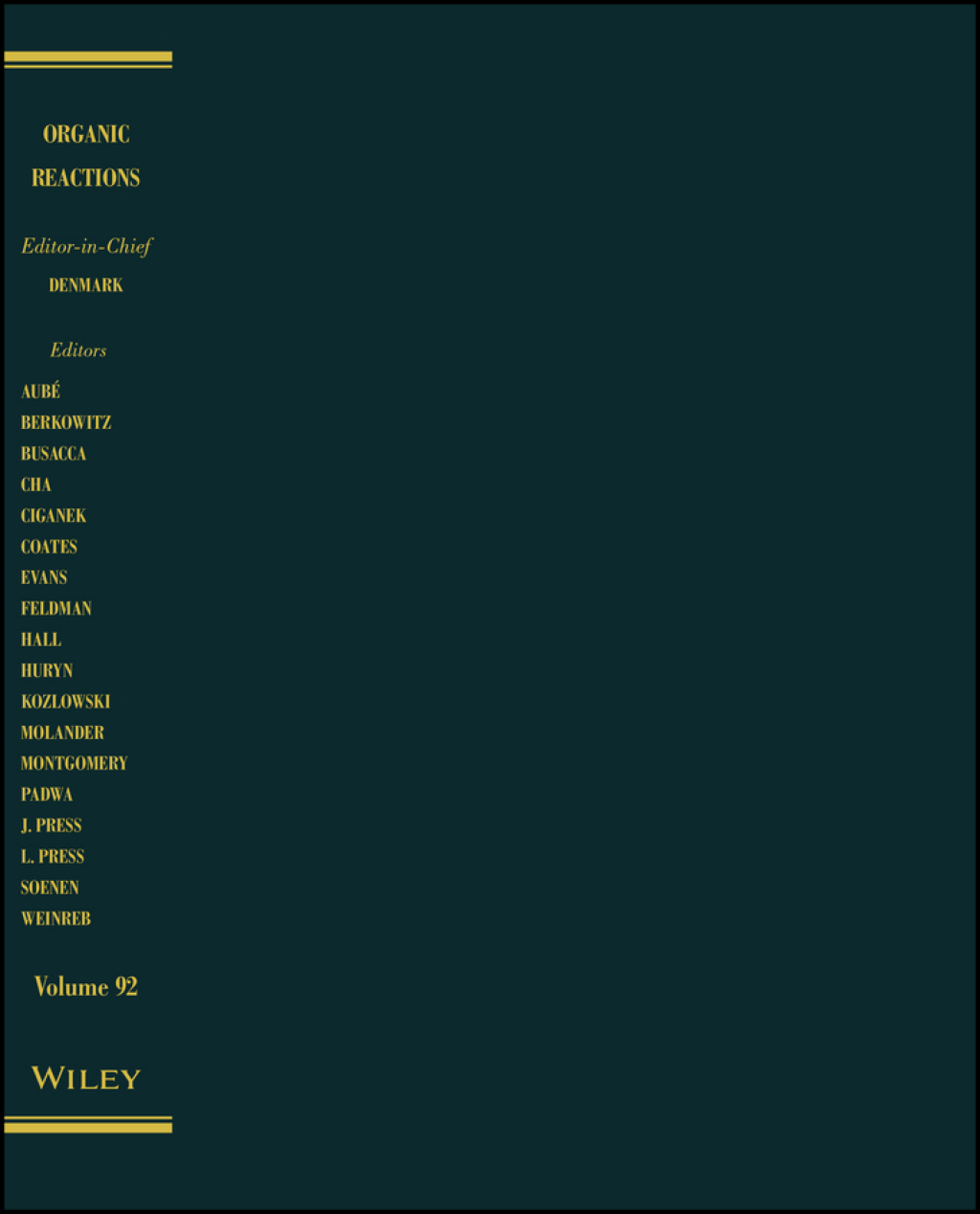 Organic Reactions, Volume 92 1st Edition â€“ PDF/EPUB Version Downloadable