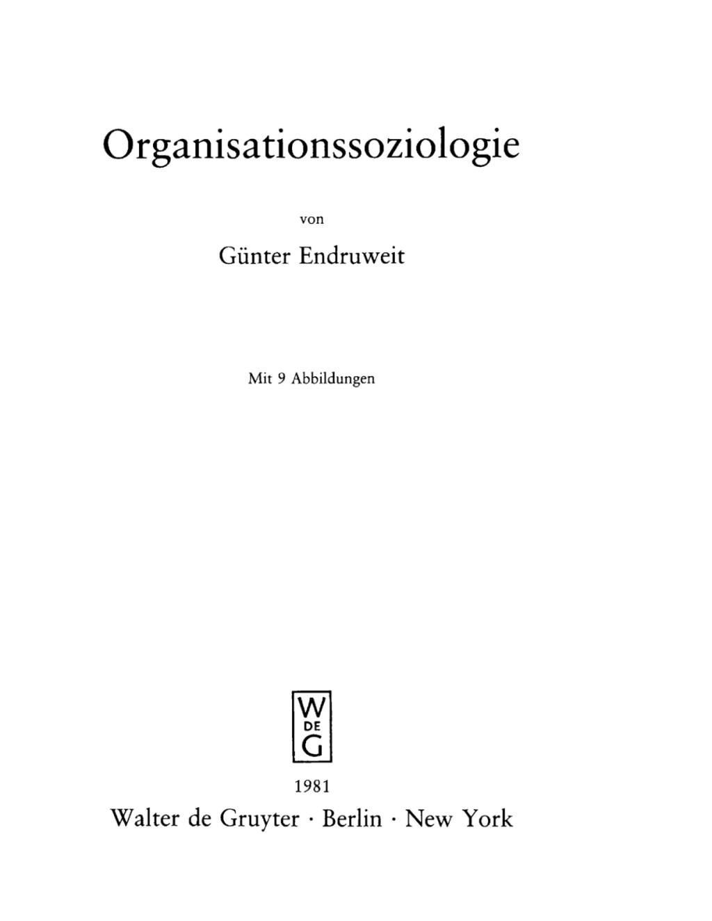 Organisationssoziologie 1st Edition â€“ PDF/EPUB Version Downloadable
