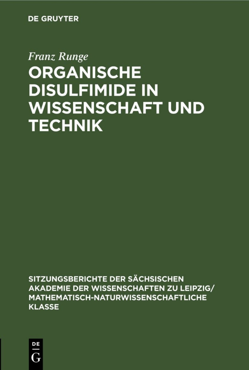 Organische Disulfimide in Wissenschaft und Technik 1st Edition â€“ PDF/EPUB Version Downloadable