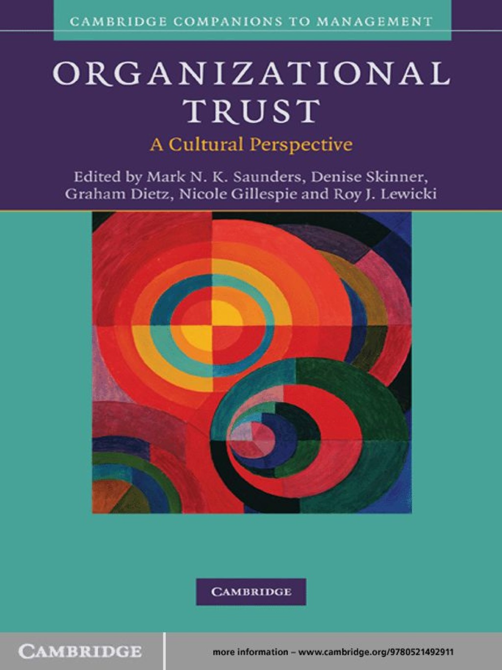 Organizational Trust A Cultural Perspective 1st Edition â€“ PDF/EPUB Version Downloadable