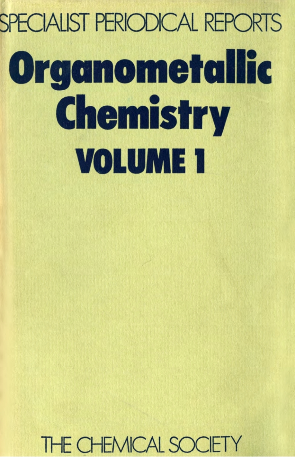 Organometallic Chemistry Volume 1 1st Edition â€“ PDF/EPUB Version Downloadable