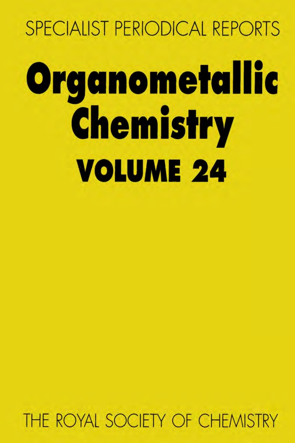 Organometallic Chemistry Volume 24 1st Edition â€“ PDF/EPUB Version Downloadable