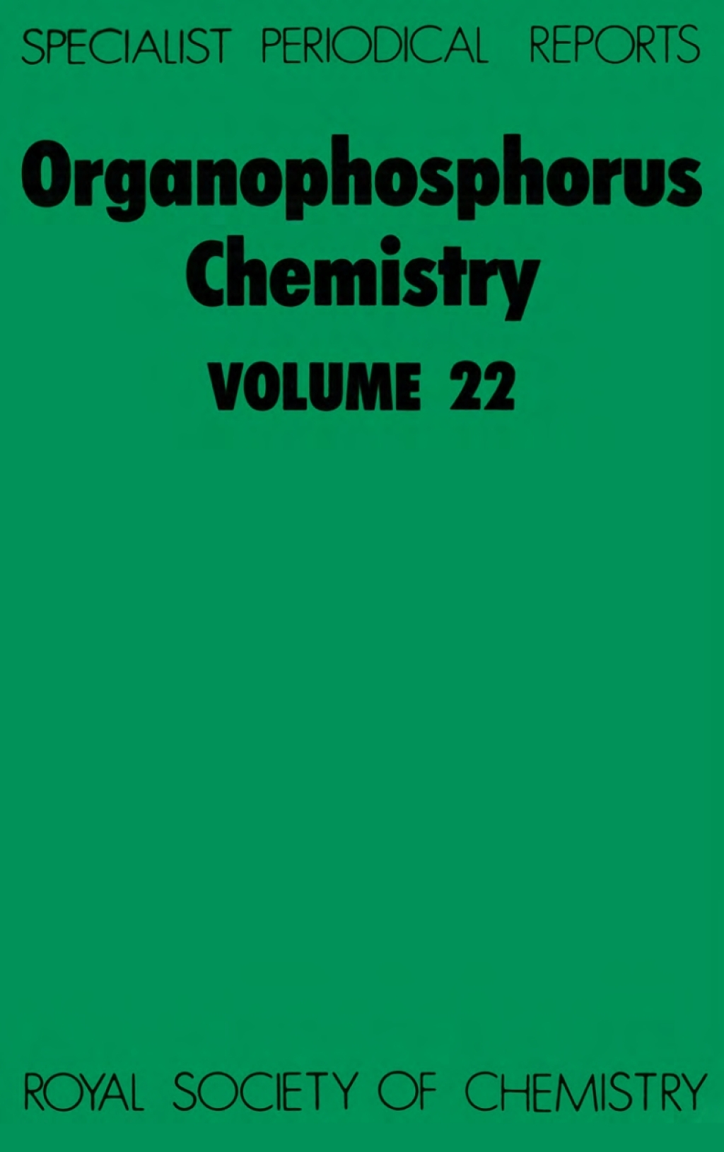 Organophosphorus Chemistry Volume 22 1st Edition â€“ PDF/EPUB Version Downloadable