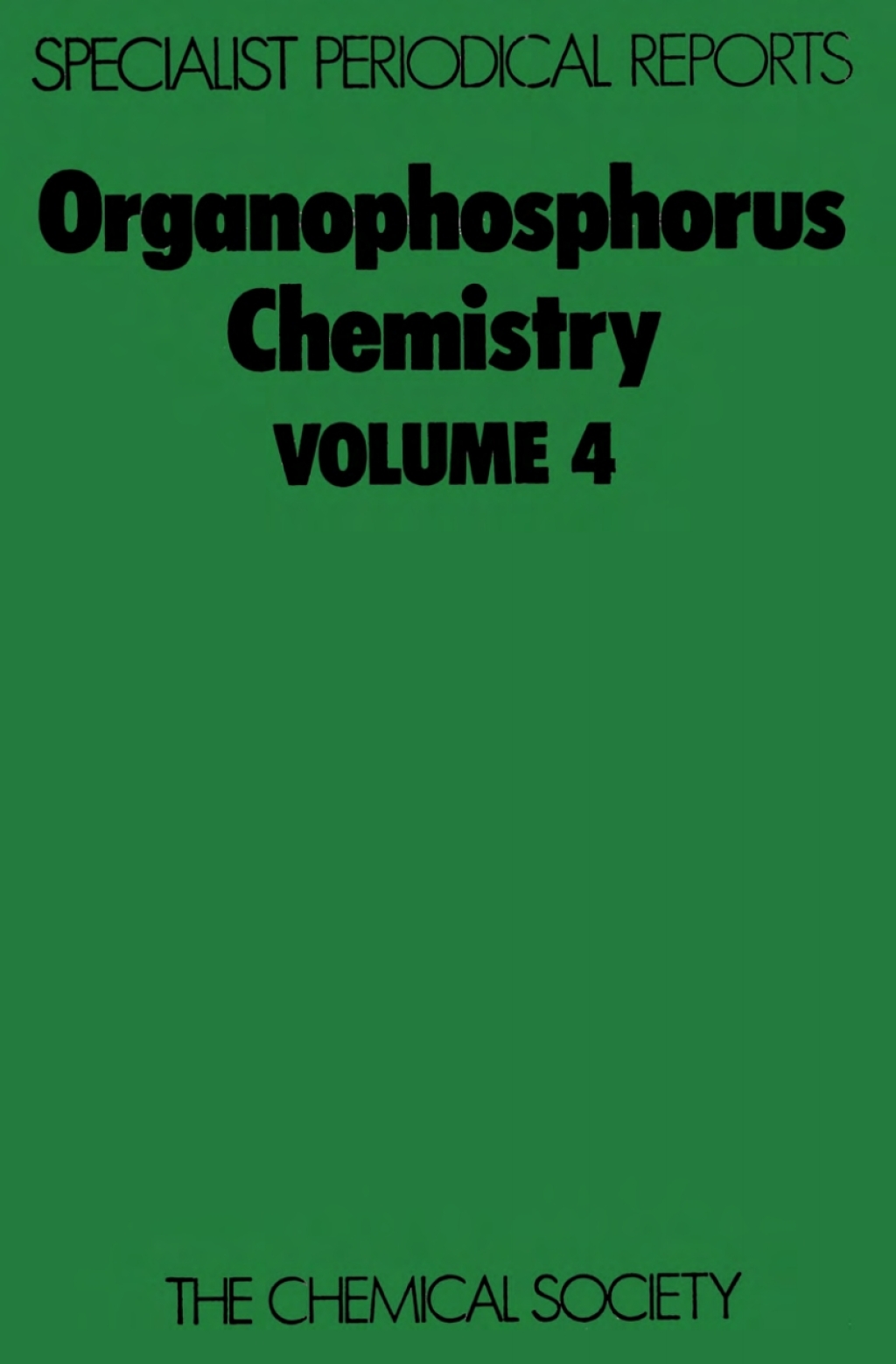 Organophosphorus Chemistry Volume 4 1st Edition â€“ PDF/EPUB Version Downloadable