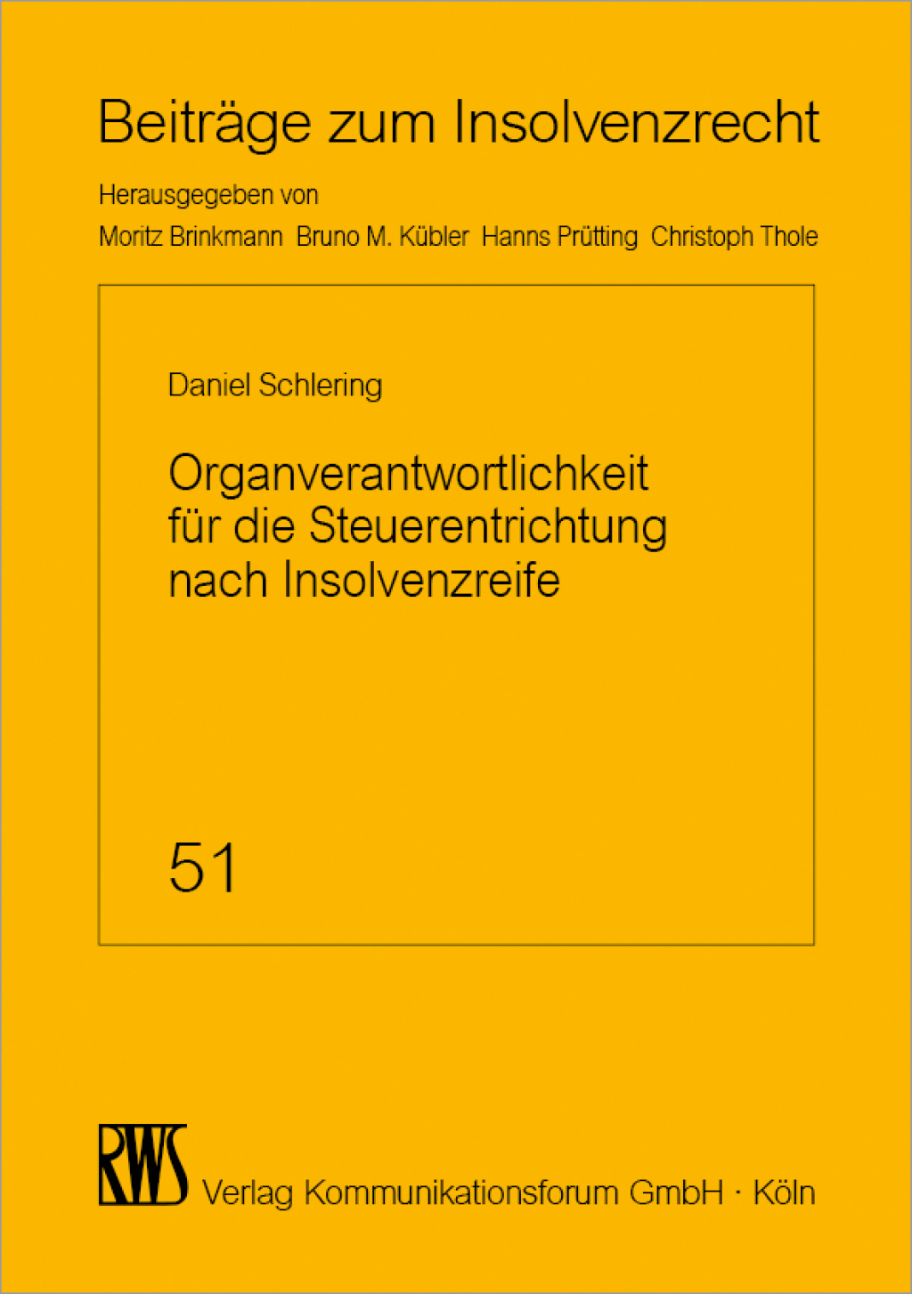 Organverantwortlichkeit fÃ¼r die Steuerentrichtung nach Insolvenzreife 1st Edition â€“ PDF/EPUB Version Downloadable