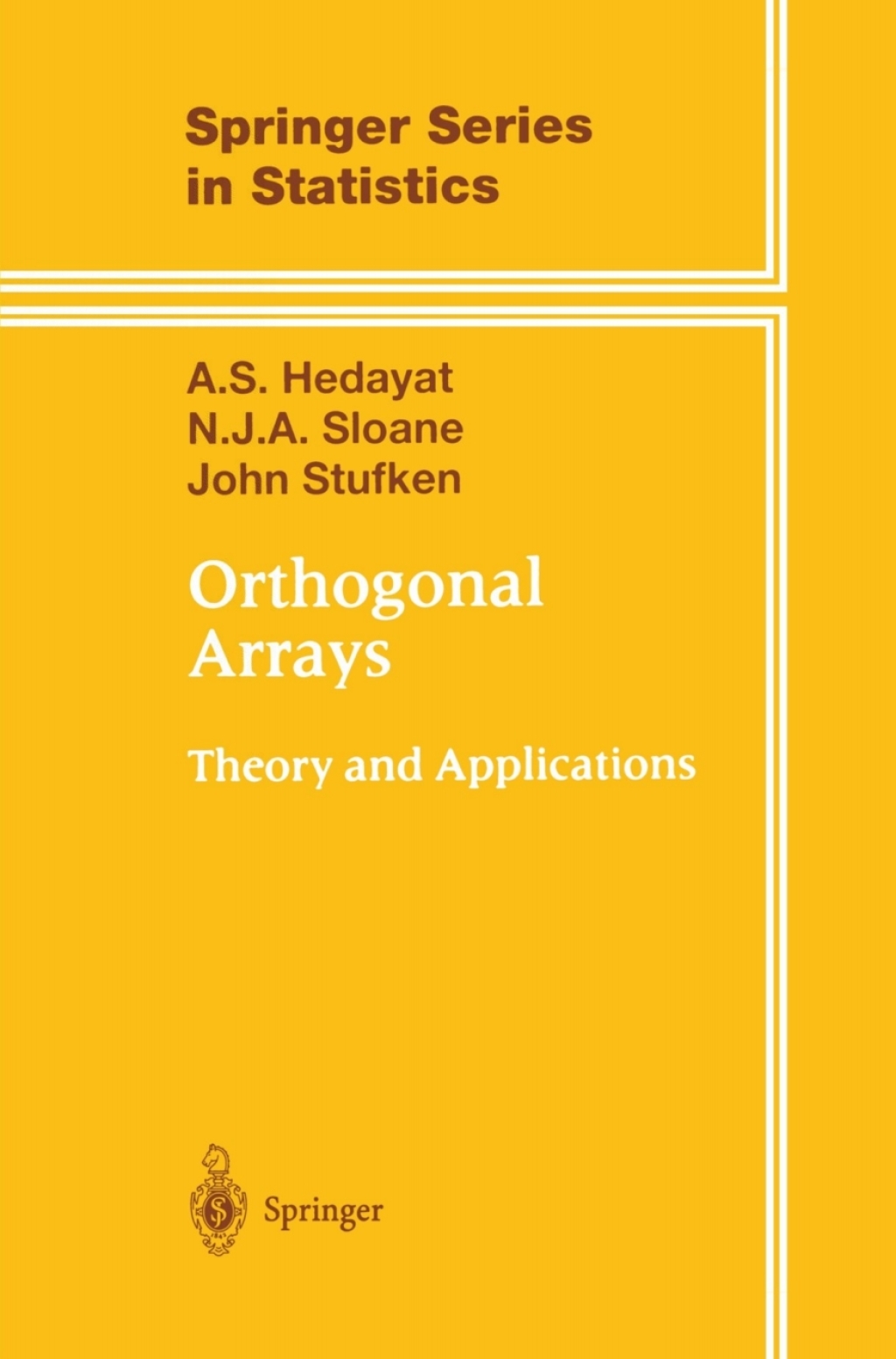 Orthogonal Arrays Theory and Applications  â€“ PDF/EPUB Version Downloadable
