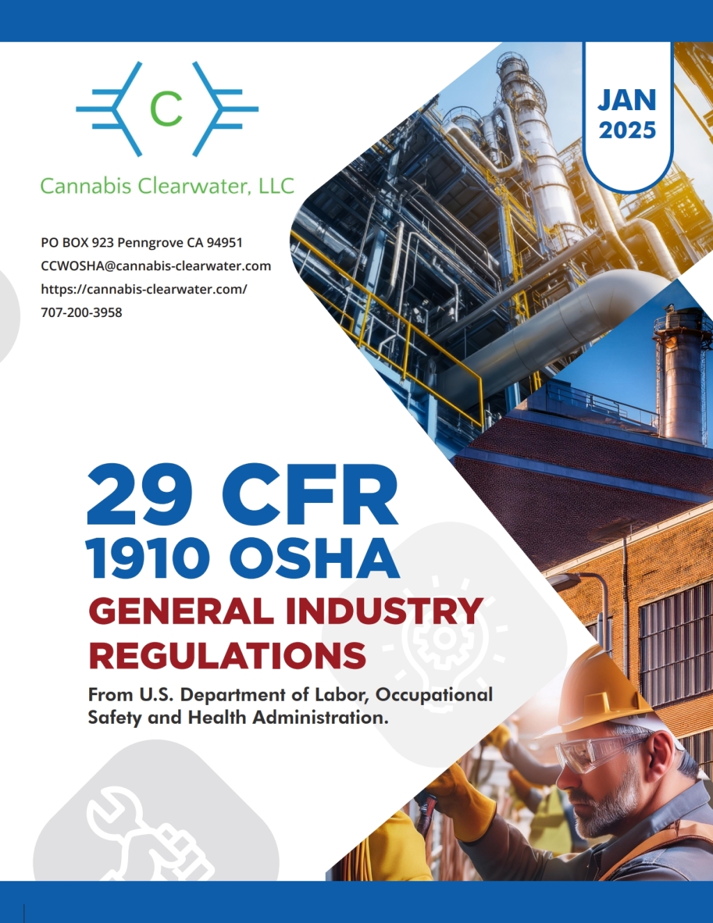 OSHA 1910 General Industry January 2025 Book - Cannabis Clearwater 1st Edition â€“ PDF/EPUB Version Downloadable