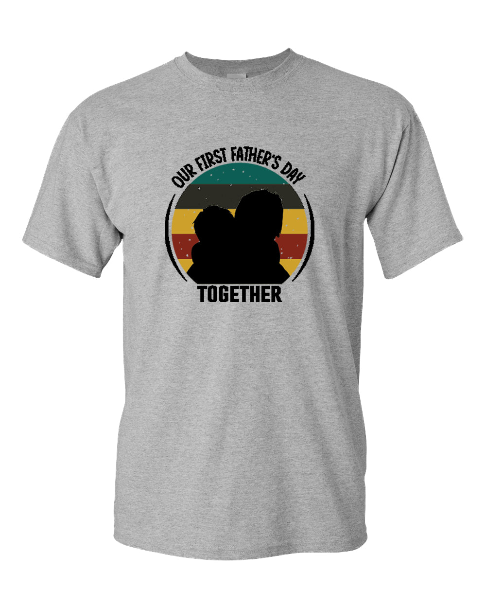 Our first father's day together t-shirt, daddy and kid tees