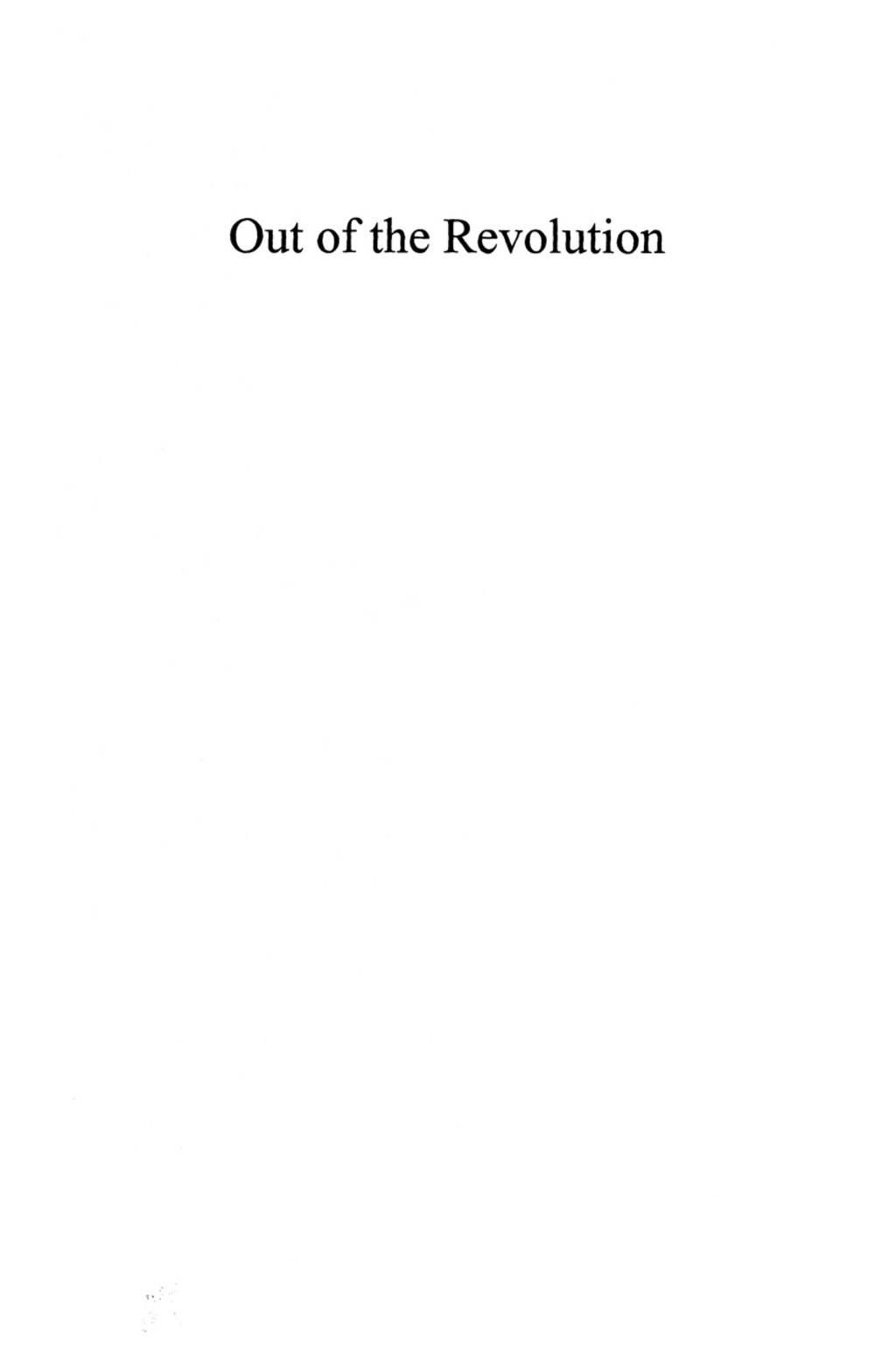 Out of the Revolution The Development of Africana Studies 1st Edition â€“ PDF/EPUB Version Downloadable