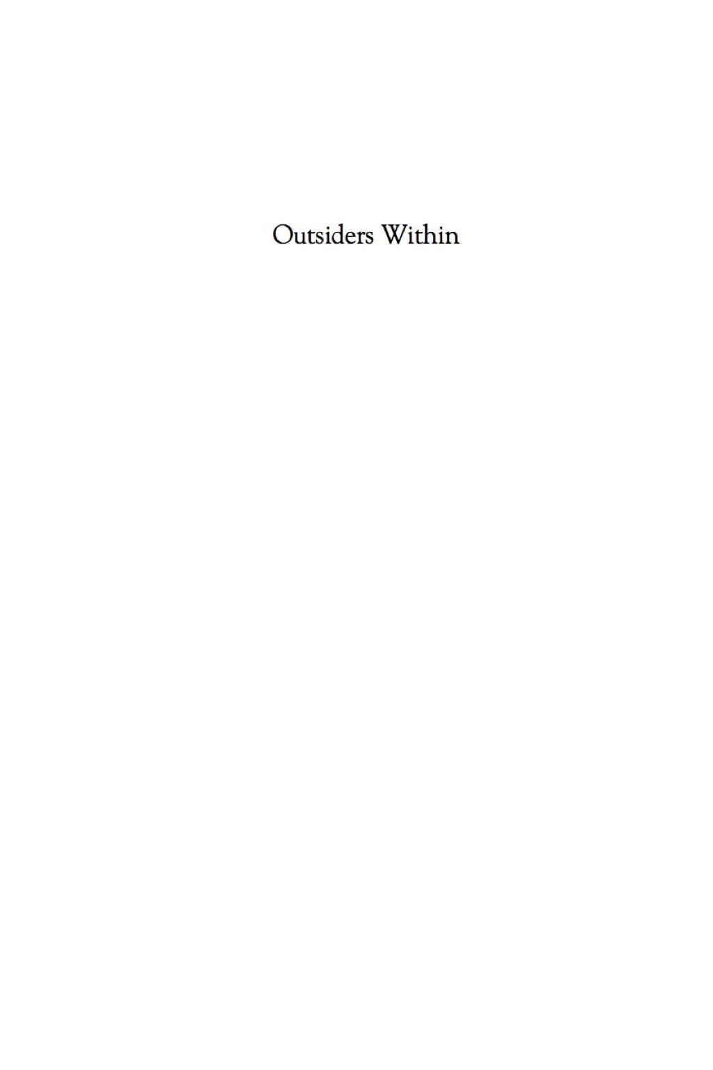 Outsiders Within Black Women in the Legal Academy After Brown v. Board  â€“ PDF/EPUB Version Downloadable