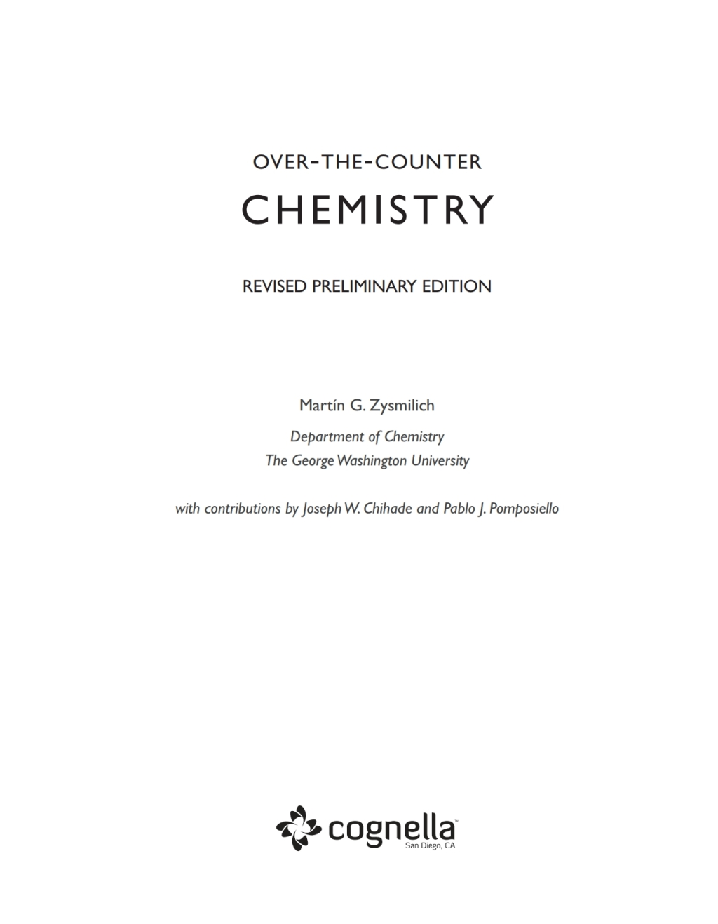 Over-the-Counter Chemistry 1st Edition â€“ PDF/EPUB Version Downloadable
