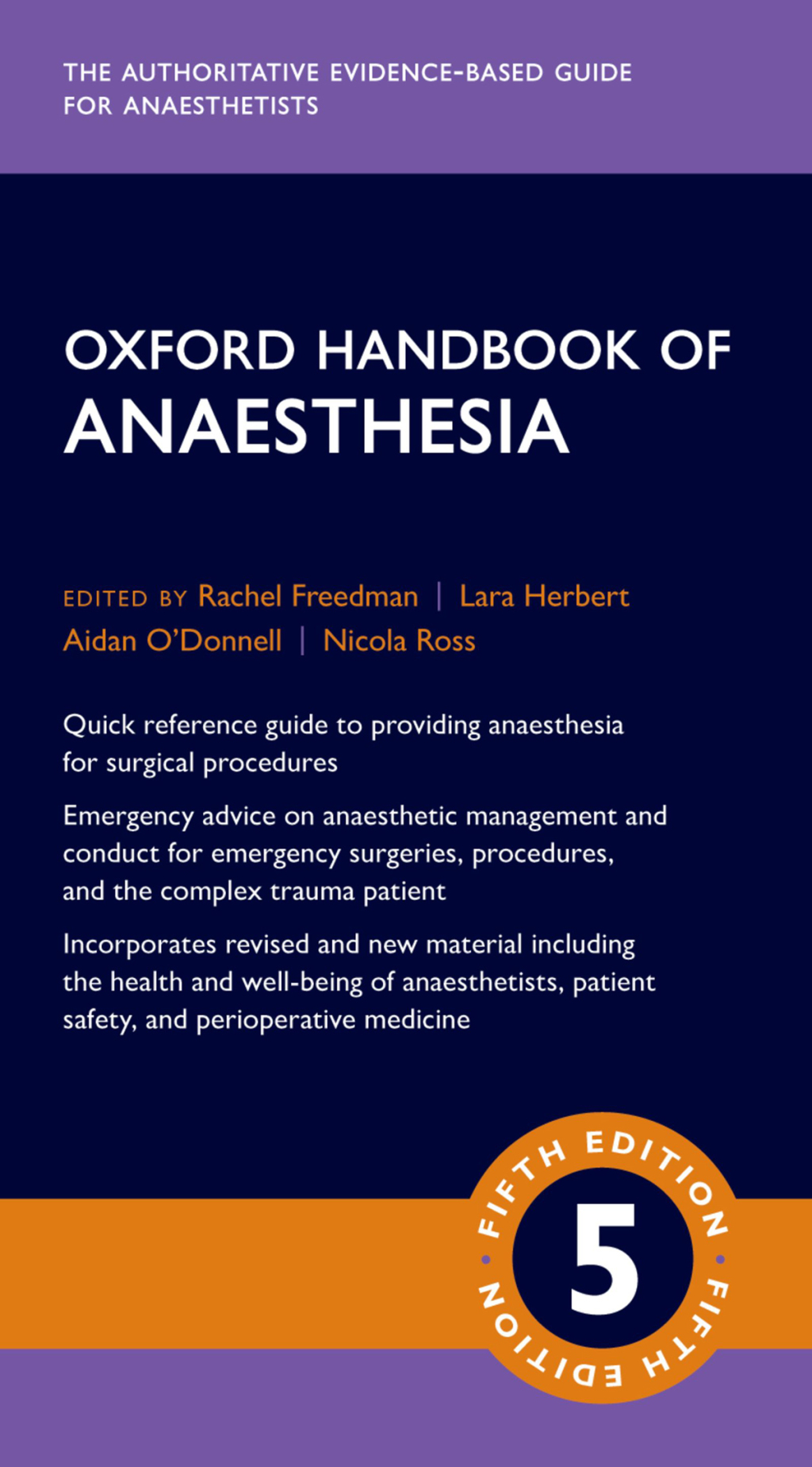 Oxford Handbook of Anaesthesia 5th Edition â€“ PDF/EPUB Version Downloadable