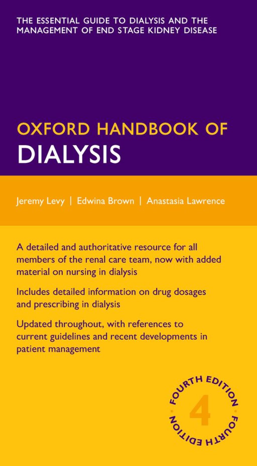 Oxford Handbook of Dialysis 4th Edition â€“ PDF/EPUB Version Downloadable