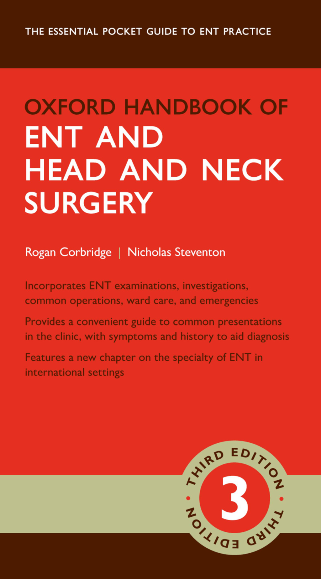 Oxford Handbook of ENT and Head and Neck Surgery 3rd Edition â€“ PDF/EPUB Version Downloadable
