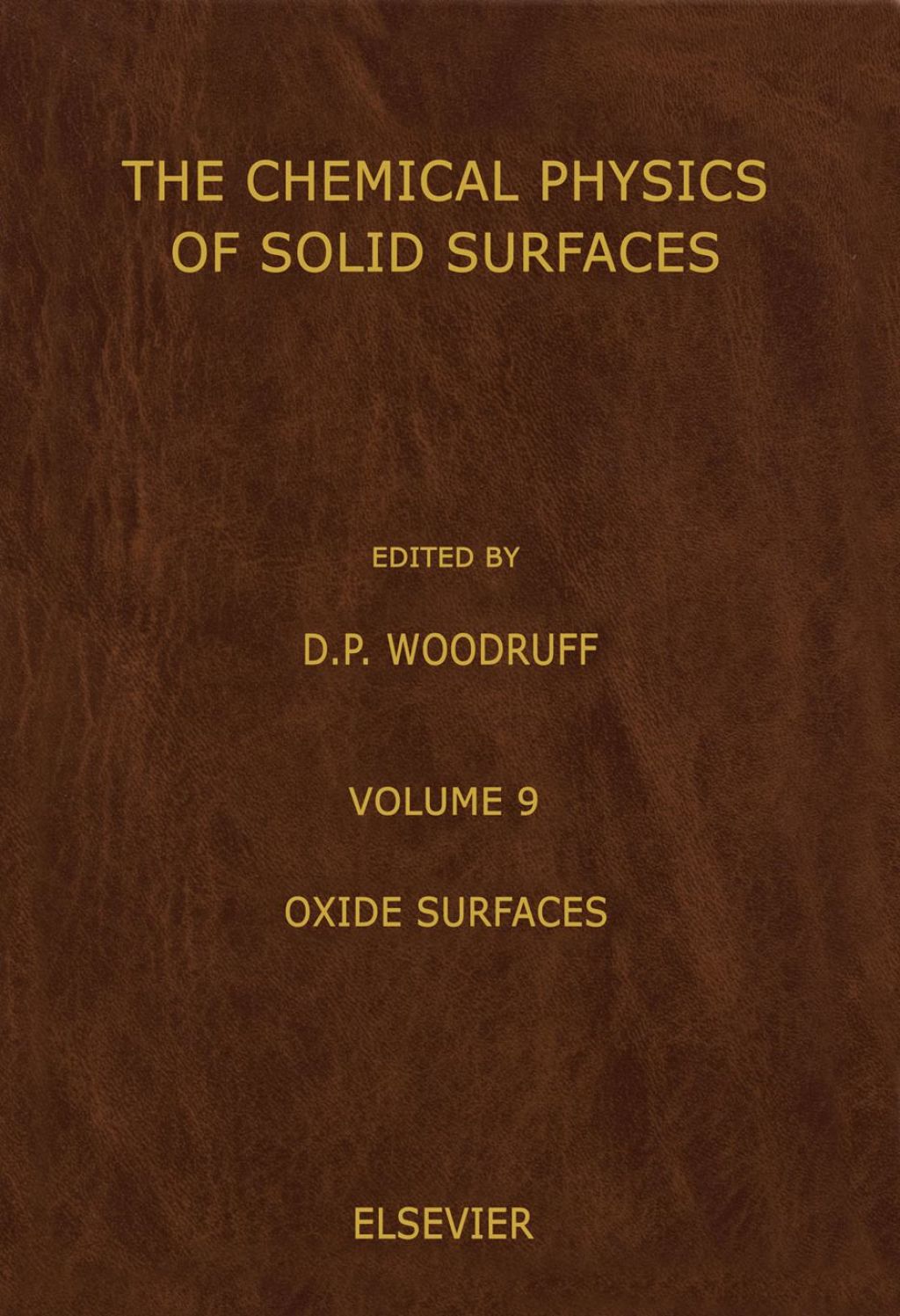 Oxide Surfaces  â€“ PDF/EPUB Version Downloadable