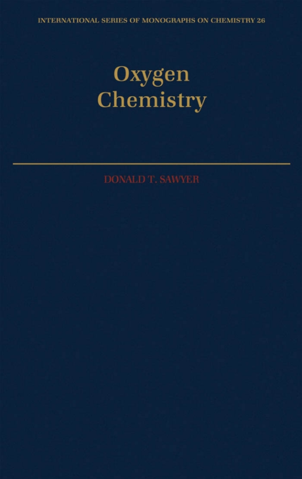 Oxygen Chemistry  â€“ PDF/EPUB Version Downloadable