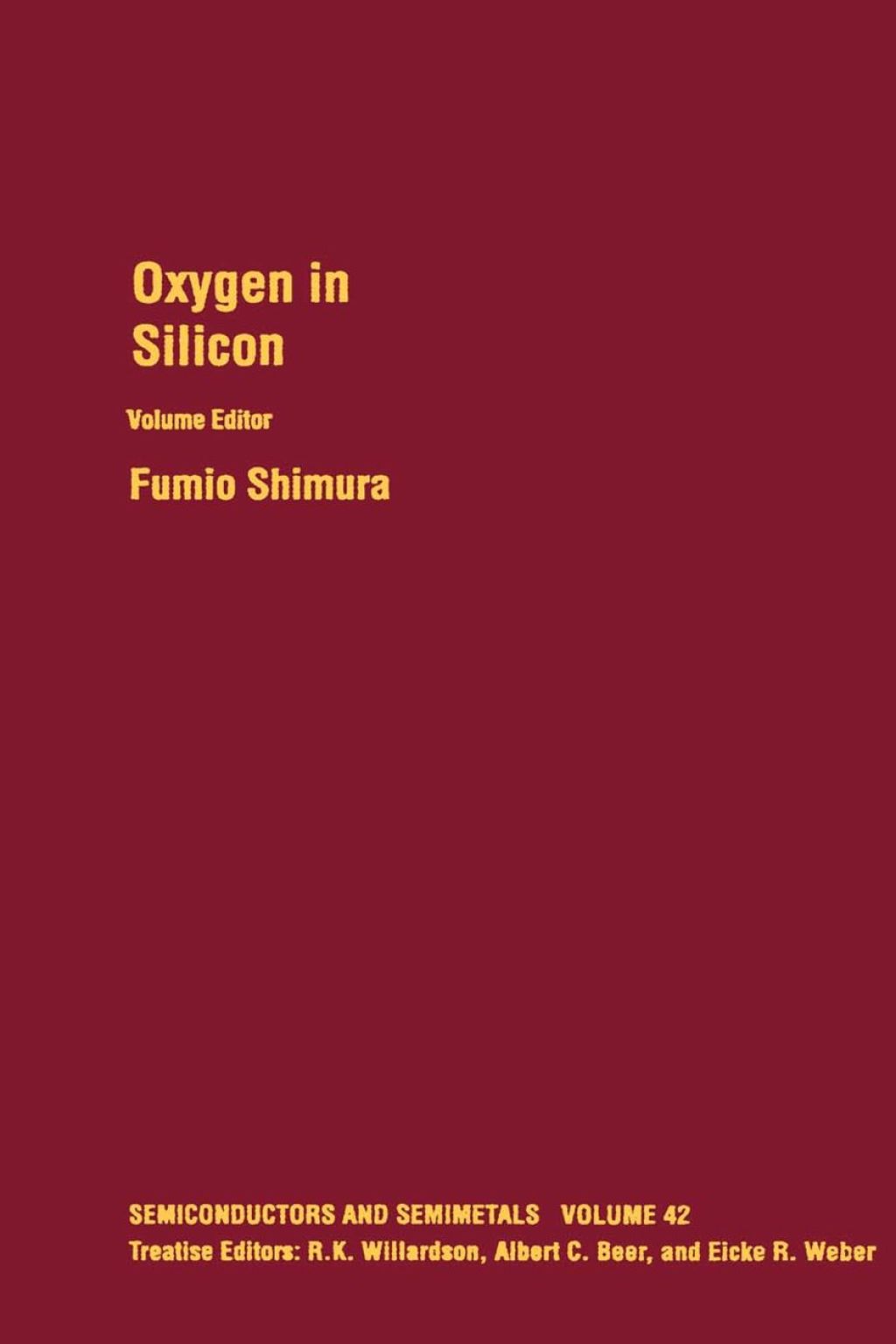 Oxygen in Silicon  â€“ PDF/EPUB Version Downloadable
