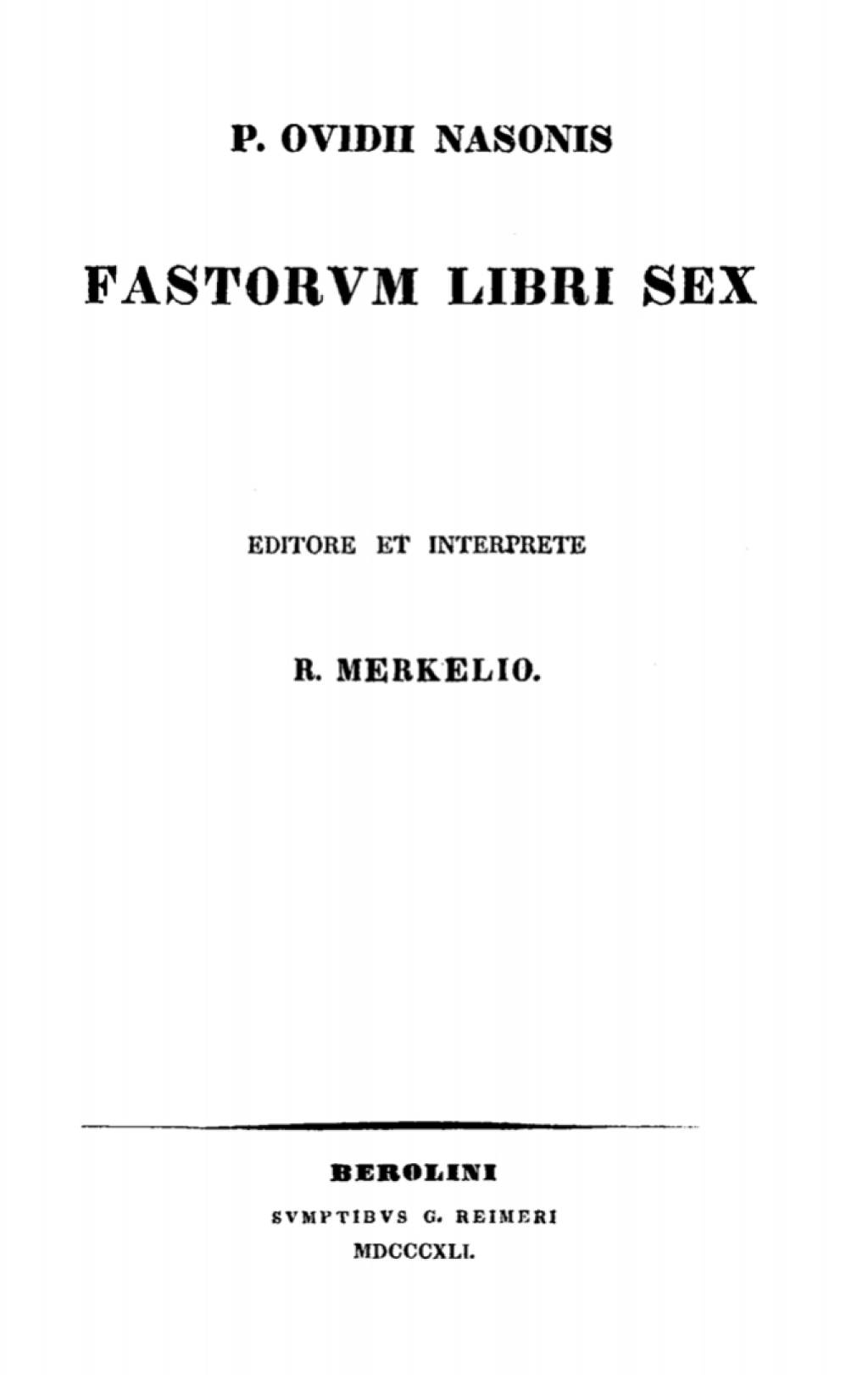 P. Ovidii Nasonis fastorum libri sex 1st Edition â€“ PDF/EPUB Version Downloadable