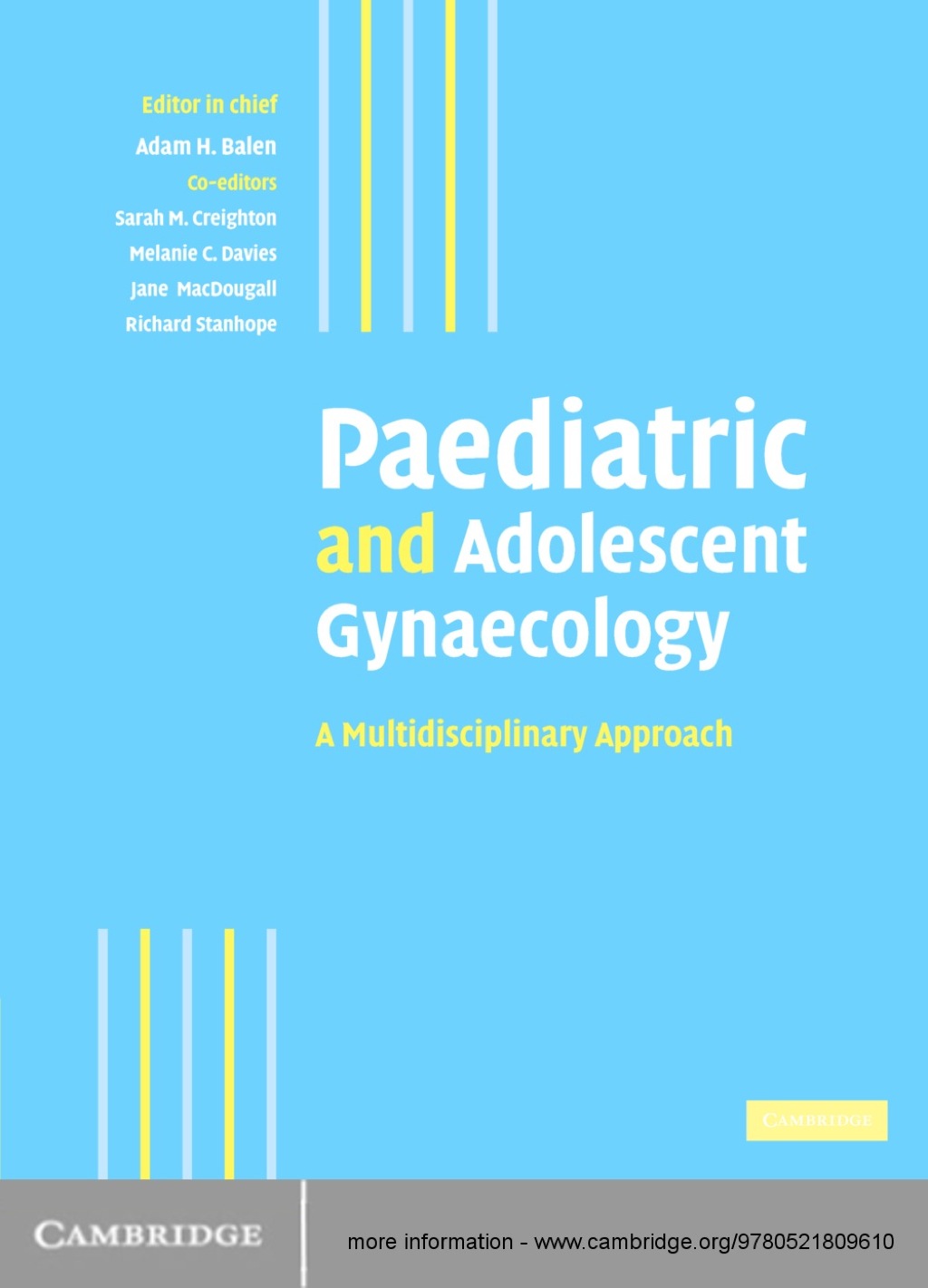 Paediatric and Adolescent Gynaecology 1st Edition â€“ PDF/EPUB Version Downloadable