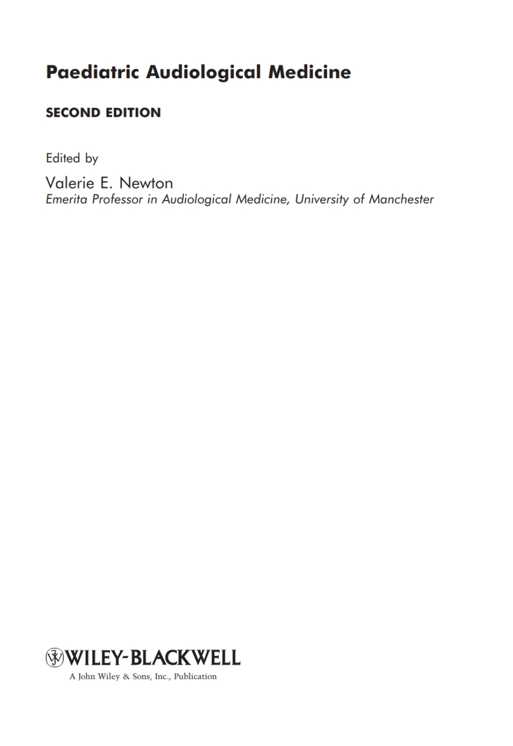 Paediatric Audiological Medicine 2nd Edition â€“ PDF/EPUB Version Downloadable