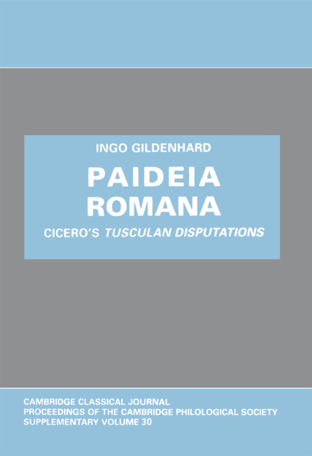 Paideia Romana Cicero's Tusculan Disputations  â€“ PDF/EPUB Version Downloadable
