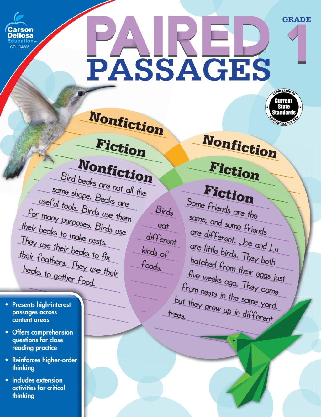 Paired Passages, Grade 1 - (PDF/EPUB Version)