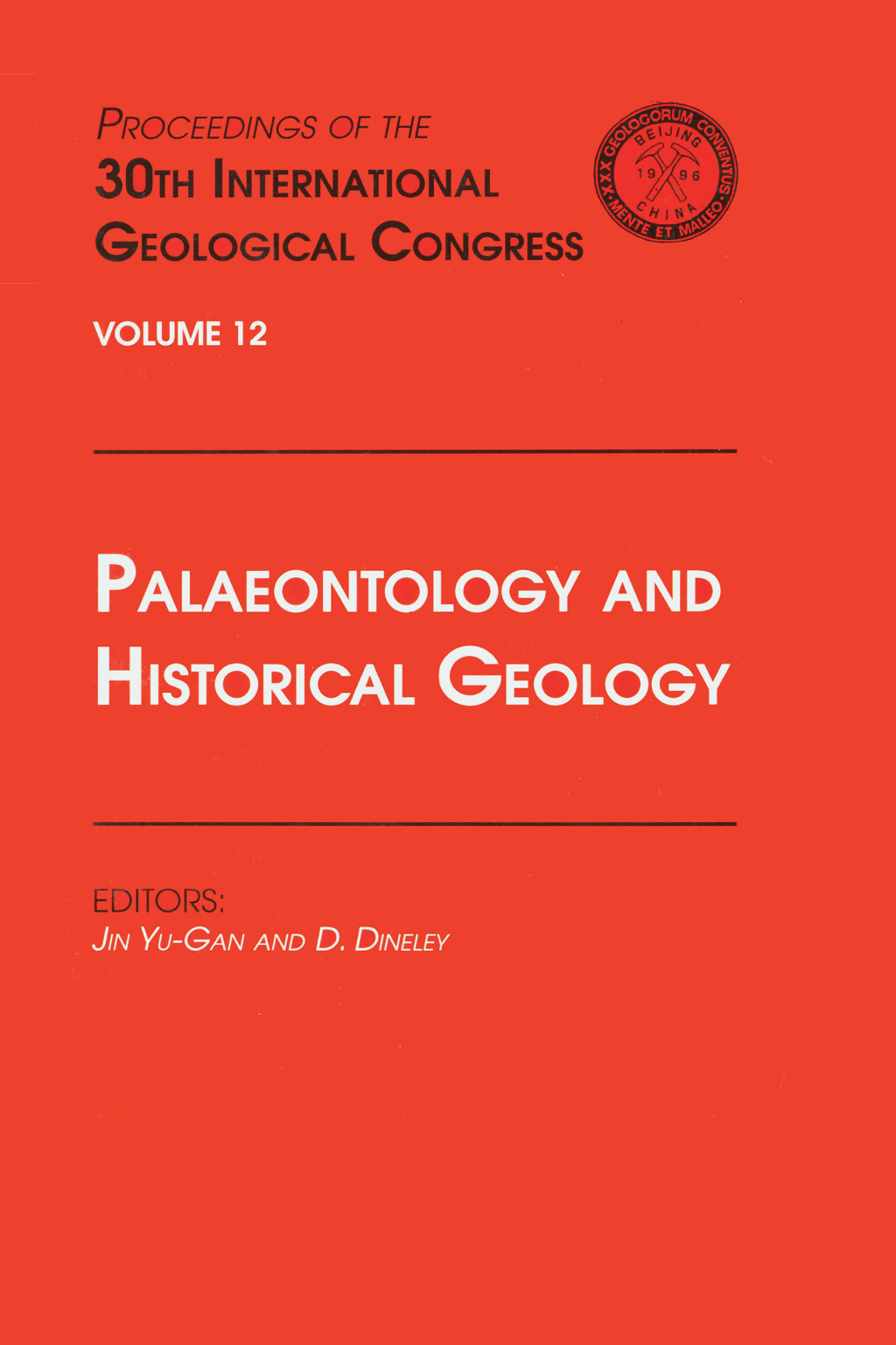 Palaeontology and Historical Geology Proceedings of the 30th International Geological Congress, Volume 12 1st Edition â€“ PDF/EPUB Version Downloadable