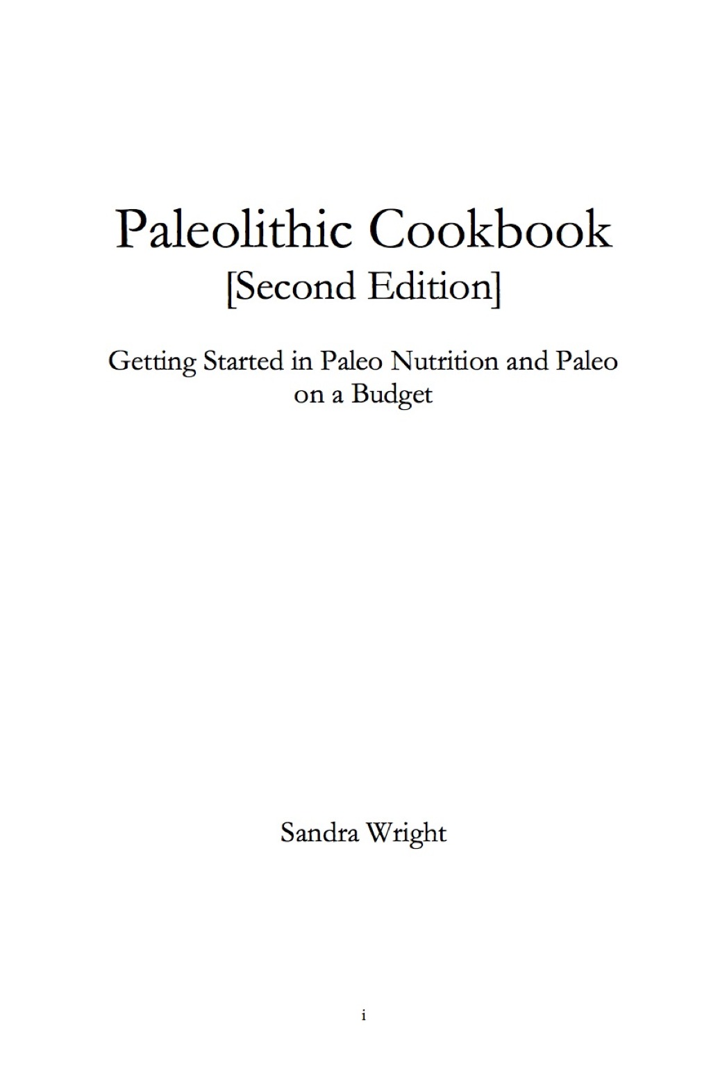 Paleolithic Cookbook 2nd Edition - (PDF/EPUB Version)