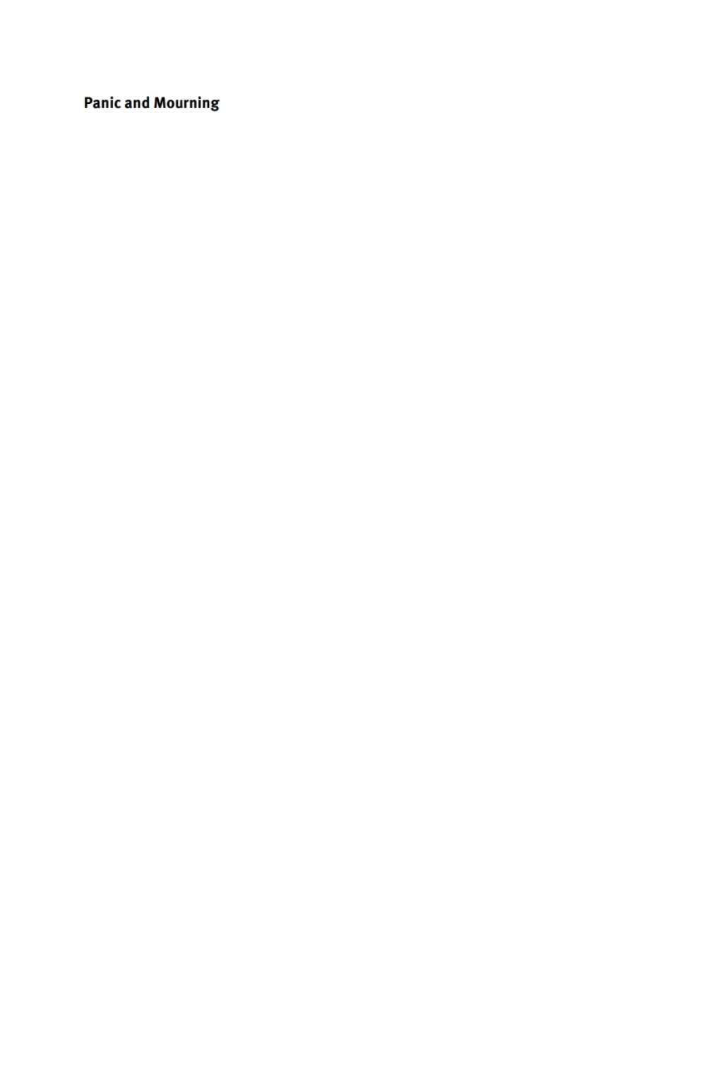 Panic and Mourning The Cultural Work of Trauma 1st Edition â€“ PDF/EPUB Version Downloadable