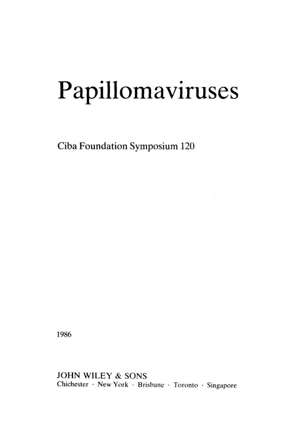 Papillomaviruses 1st Edition â€“ PDF/EPUB Version Downloadable