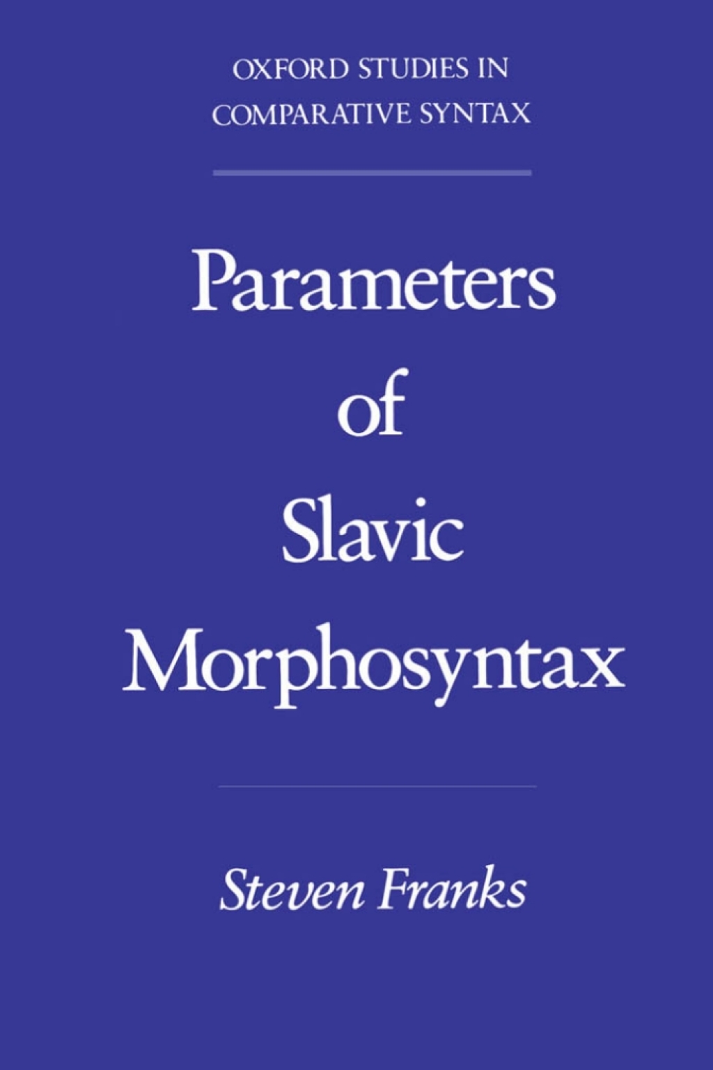 Parameters of Slavic Morphosyntax  â€“ PDF/EPUB Version Downloadable