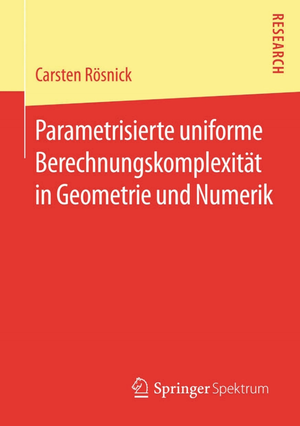 Parametrisierte uniforme BerechnungskomplexitÃ¤t in Geometrie und Numerik  â€“ PDF/EPUB Version Downloadable