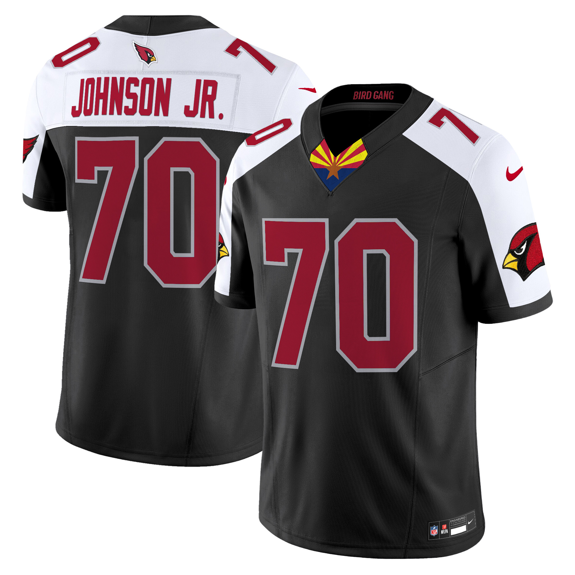 Paris Johnson Jr. Men's Arizona Cardinals 2024 Special Vapor Limited Black Alternate Jersey - All Stitched