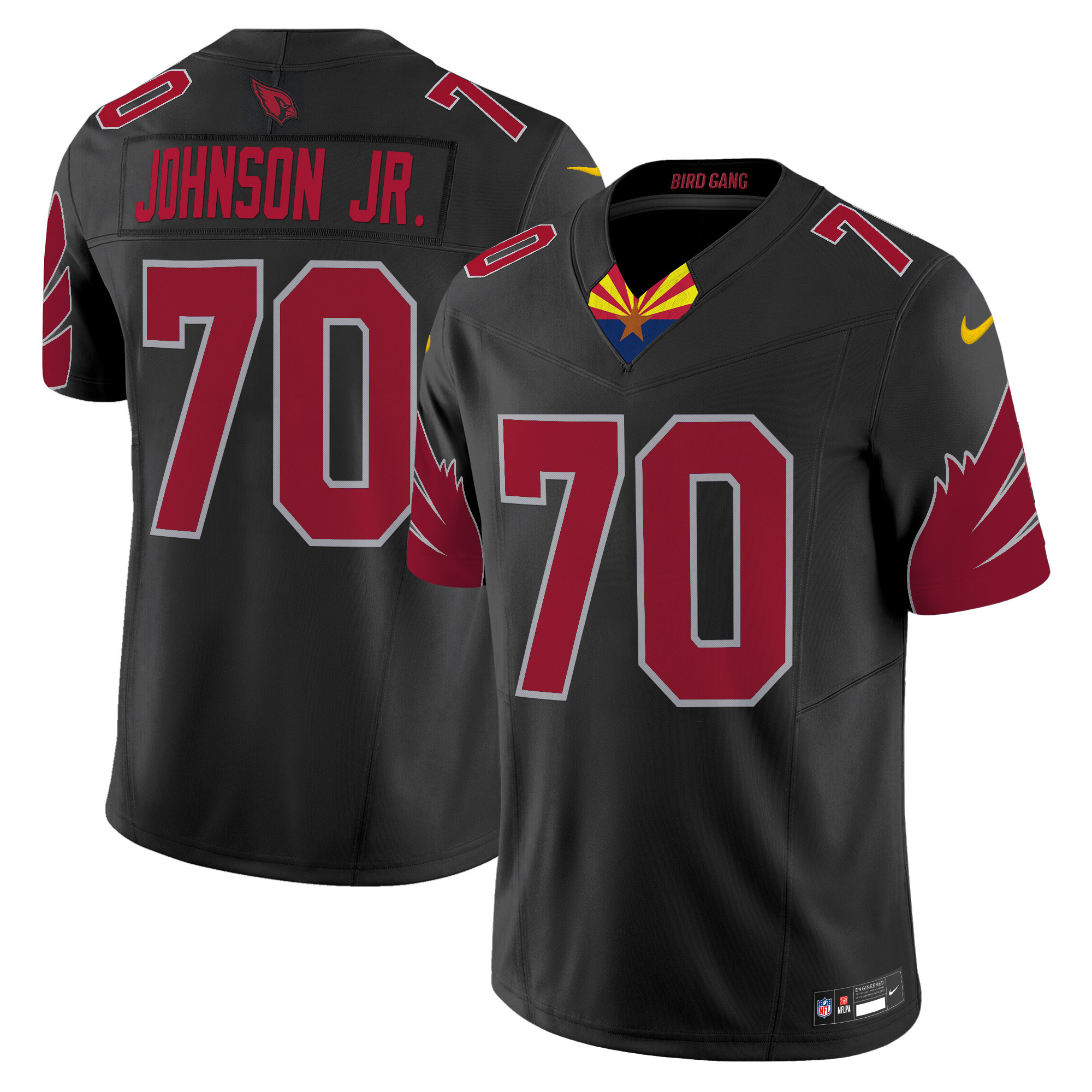 Paris Johnson Jr. Men's Arizona Cardinals 2024 Special Vapor Limited Black Jersey - All Stitched