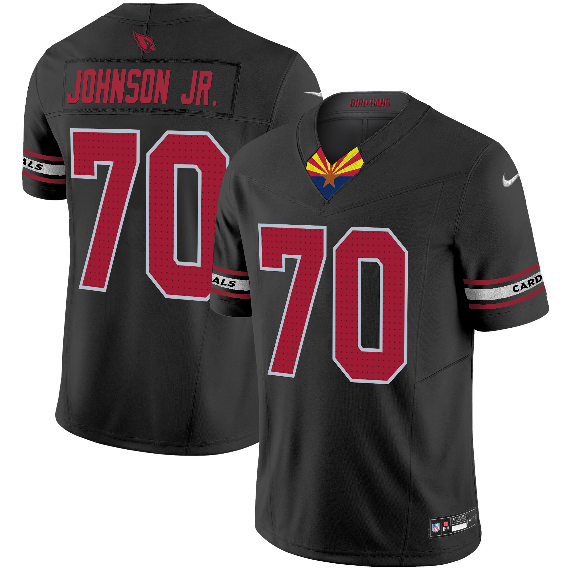 Paris Johnson Jr. Men's Arizona Cardinals 2024 Special Vapor Limited Black Jersey - All Stitched