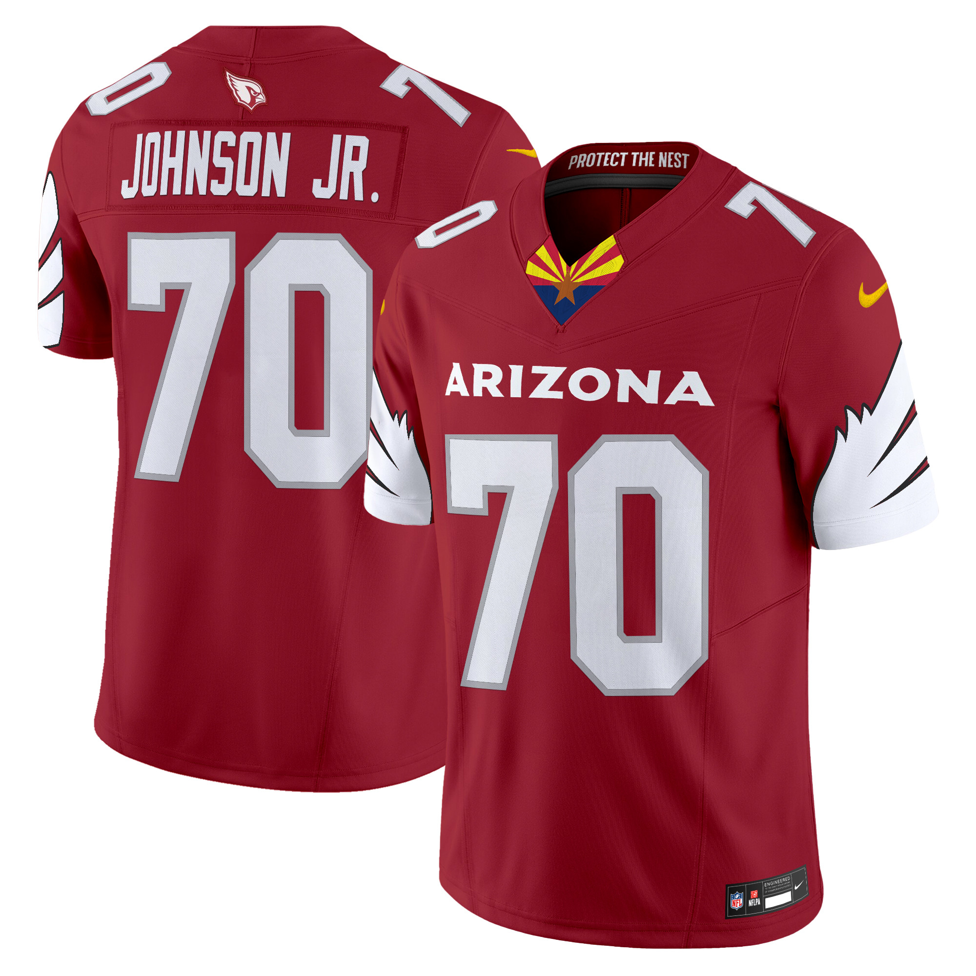 Paris Johnson Jr. Men's Arizona Cardinals 2024 Special Vapor Limited Red Jersey - All Stitched