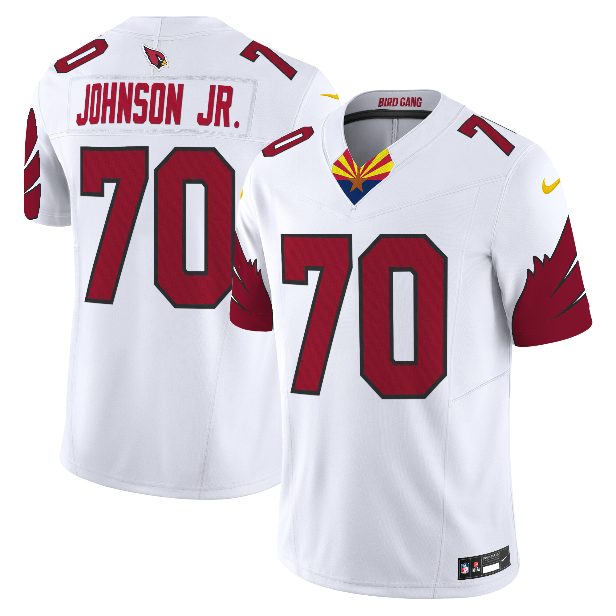 Paris Johnson Jr. Men's Arizona Cardinals 2024 Special Vapor Limited White Jersey - All Stitched