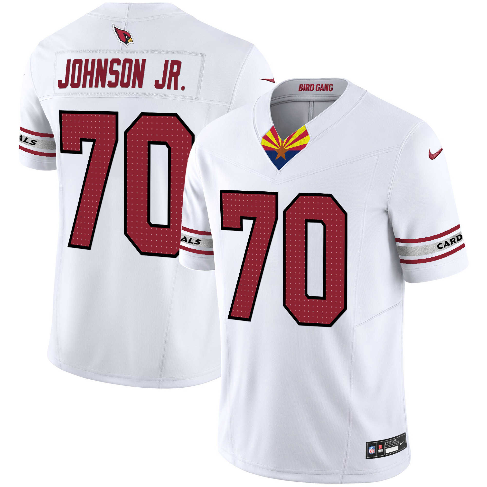 Paris Johnson Jr. Men's Arizona Cardinals 2024 Special Vapor Limited White Jersey - All Stitched