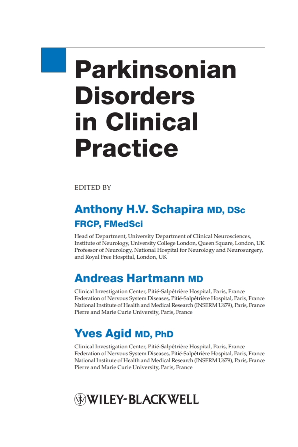 Parkinsonian Disorders in Clinical Practice 1st Edition â€“ PDF/EPUB Version Downloadable