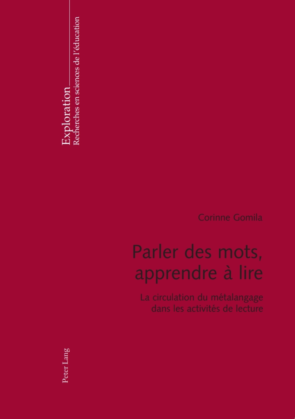 Parler des mots, apprendre Ã  lire La circulation du mÃ©talangage dans les activitÃ©s de lecture 1st Edition â€“ PDF/EPUB Version Downloadable