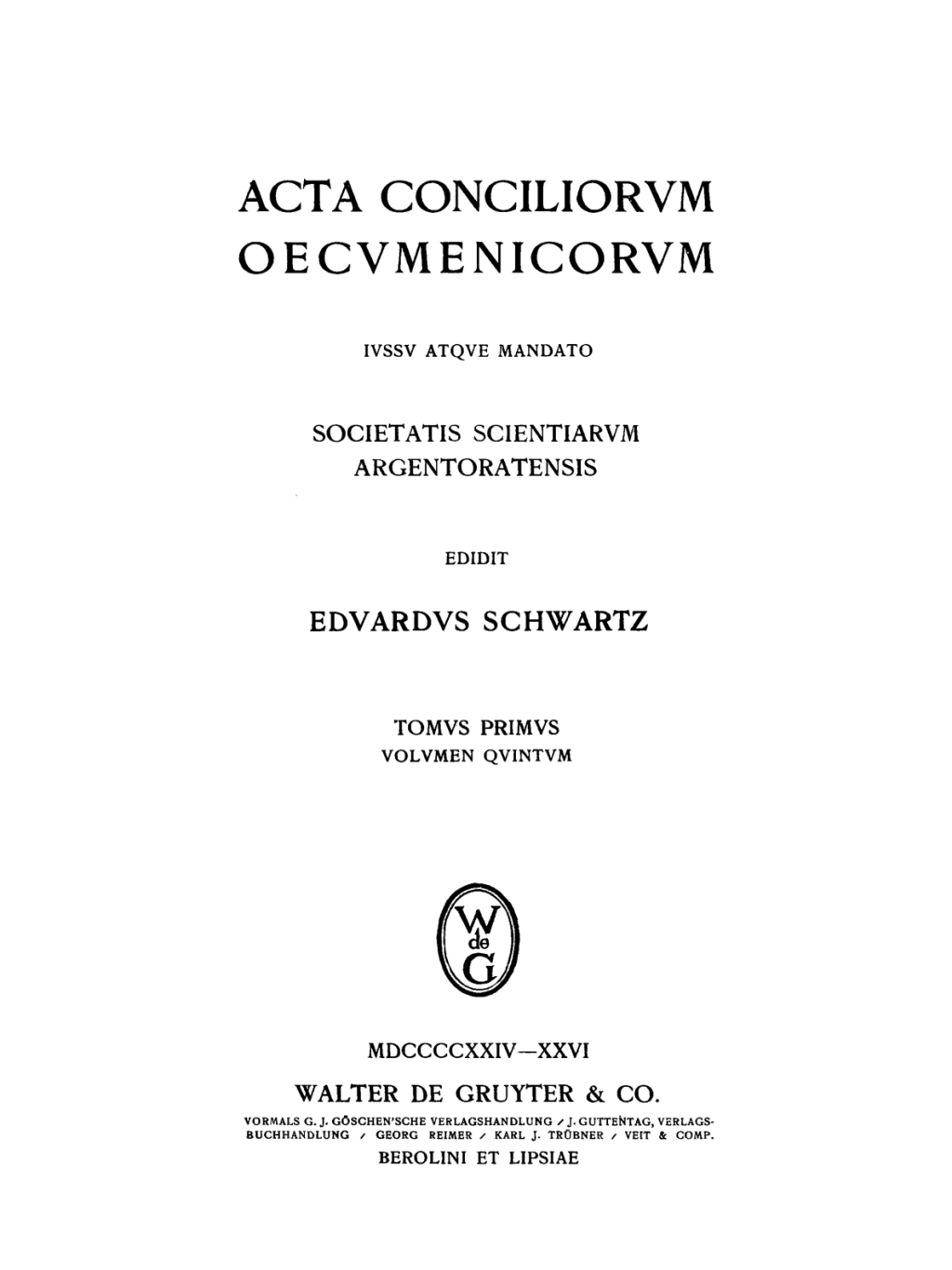 Pars 1. Collectio Palatina. Pars 2. Cyrilli epistula synodica. Collectio Sichardiana ex Collectione Quesneliana. Collectio Winteriana 1st Edition â€“ PDF/EPUB Version Downloadable
