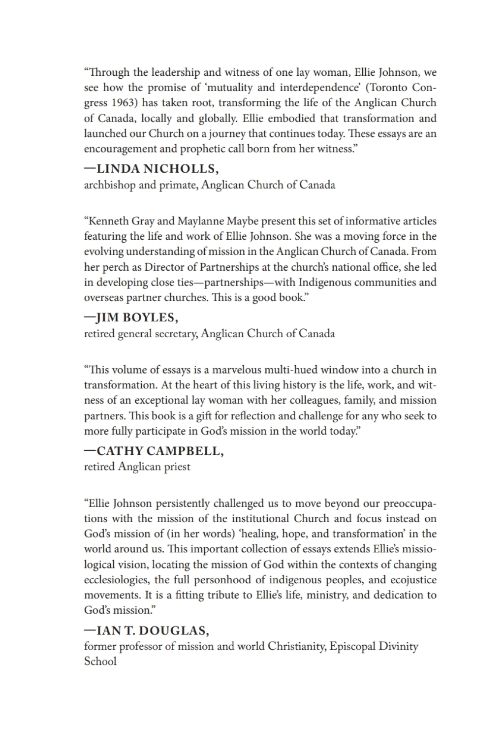 Partnership as Mission Essays in Memory of Ellie Johnson  â€“ PDF/EPUB Version Downloadable