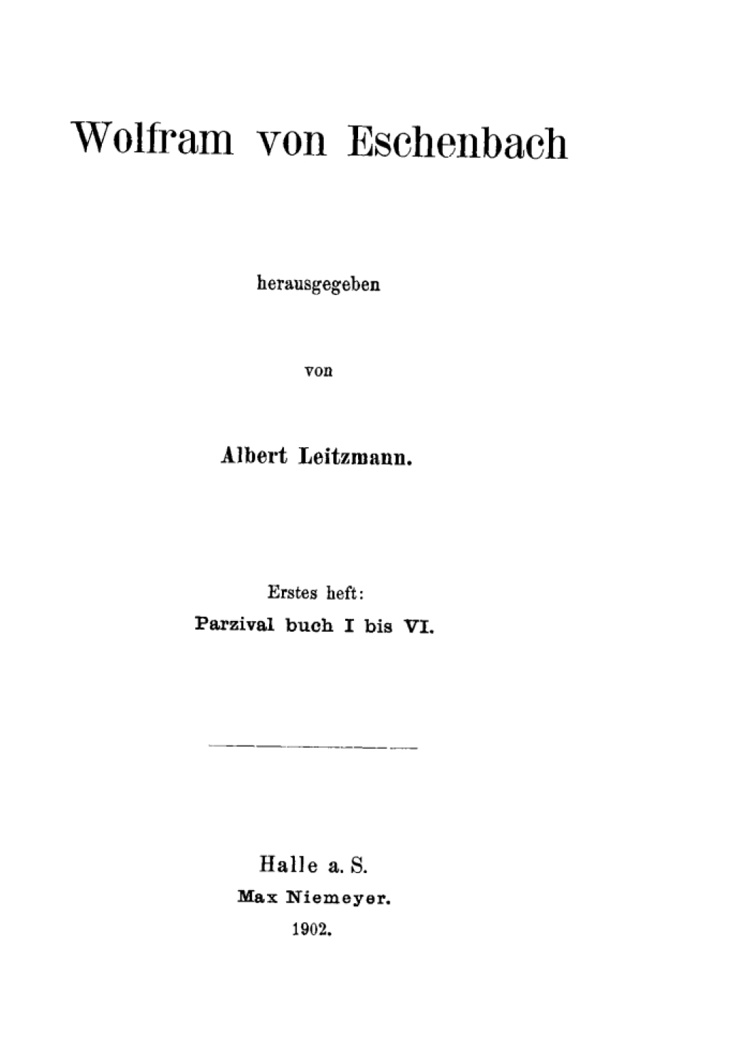 Parzival Buch I bis VI 1st Edition â€“ PDF/EPUB Version Downloadable