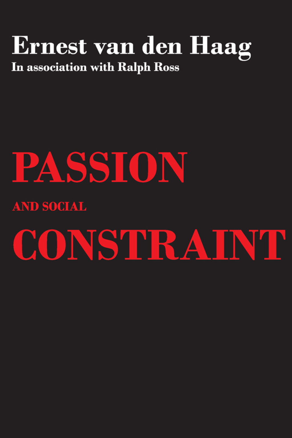 Passion and Social Constraint 1st Edition â€“ PDF/EPUB Version Downloadable
